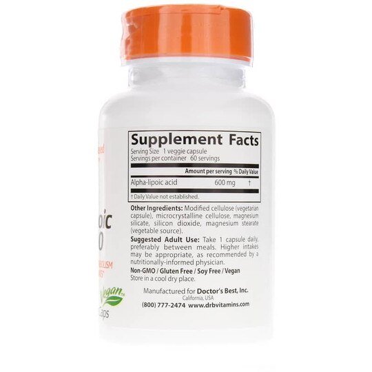 Alpha Lipoic Acid 600 Mg, DRB